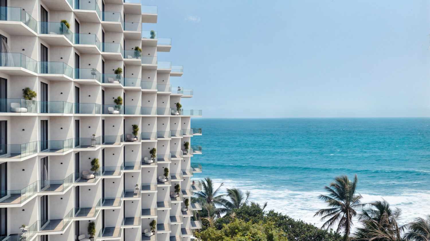 ICON Talpe luxury beachfront villa exterior with pool
